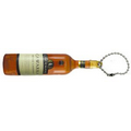 Beverage Bottle Projection Key Chain - Black & White Projection Image